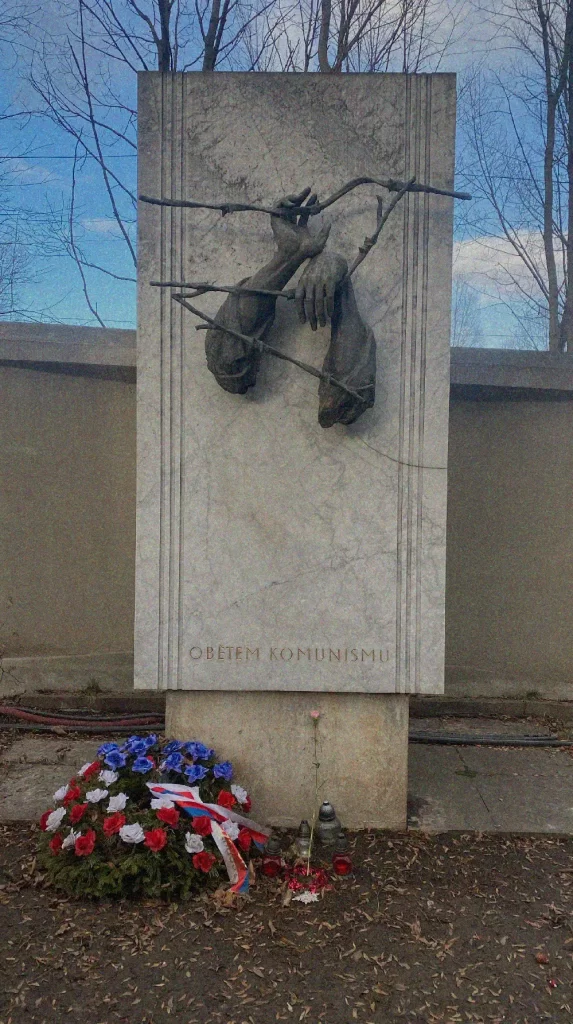 Memorial to victums of Communism in 50s Mass Grave at Ďablice cemetery