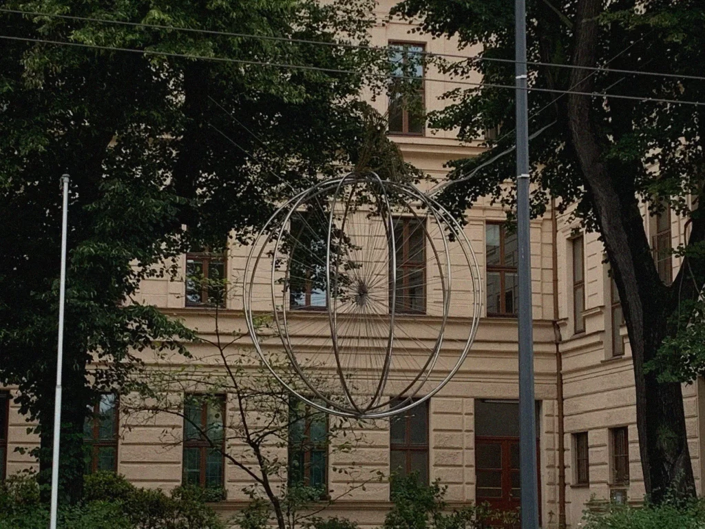 Jindřiška Nováková memorial Girl with a Bike in Libeň Prague 8