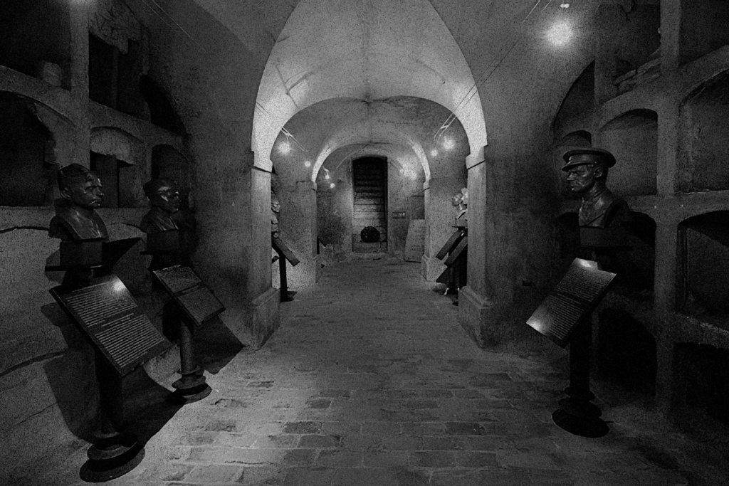 Paratroopers hide-out crypt of St. Cyril and Methodius Cathedral 1942